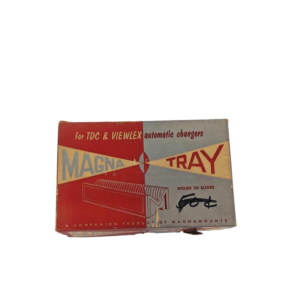 Vintage Magna Tray for TDC Viewlex Automatic Changers Holds 30 Slides with Box